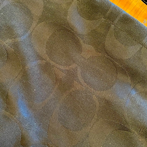 Authentic solid black signature pattern Coach hobo purse - Picture 7 of 8